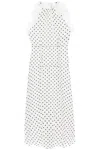 Alessandra Rich Sleeveless Maxi Dress In White