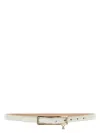 Alessandra Rich Slim Belts White