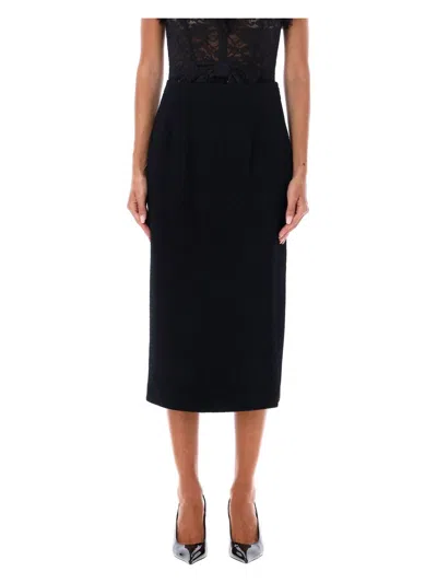ALESSANDRA RICH WOMEN'S TWEED BOUCLE MIDI SKIRT