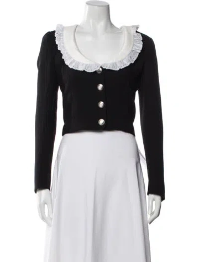 Pre-owned Alessandra Rich Wool Blazer In Black
