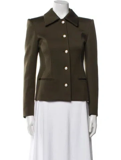 Pre-owned Alessandra Rich Wool Blazer In Green