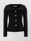 Alessandra Rich Wool Blazer Tailored Gold Buttons