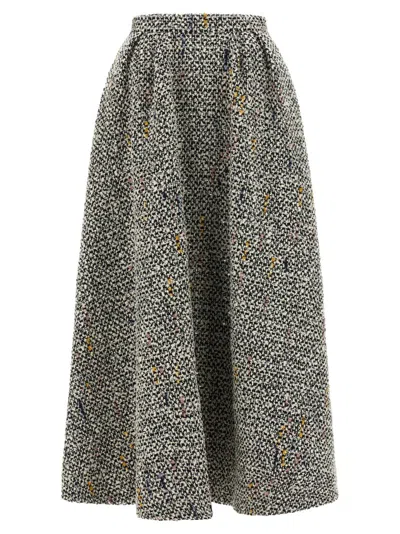 ALESSANDRA RICH ALESSANDRA RICH WOOL BLEND TWEED SKIRT