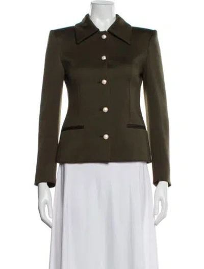 Pre-owned Alessandra Rich Wool Jacket In Green