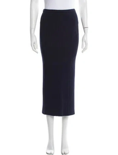 Pre-owned Alessandra Rich Wool Midi Length Skirt In Multi
