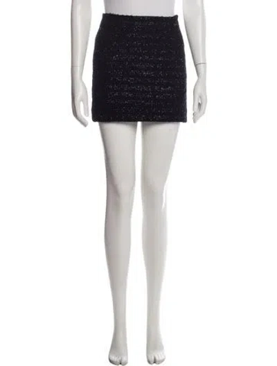 Pre-owned Alessandra Rich Wool Mini Skirt In Multi