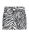 Alessandra Rich Zebra-print Miniskirt In White