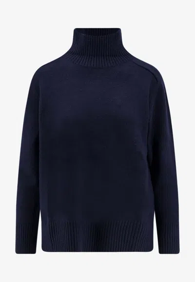 Alessandro Aste Celine High-neck Sweater In Blue