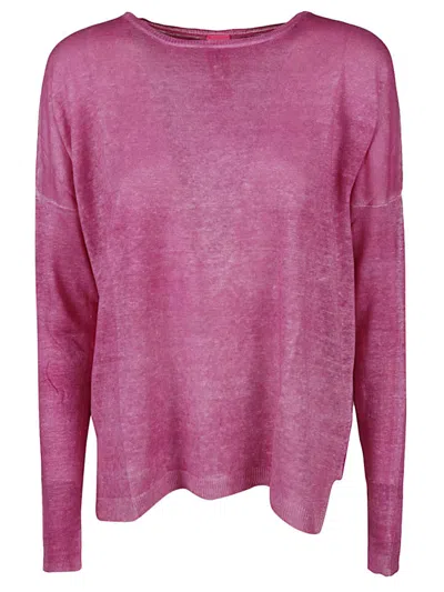 ALESSANDRO ASTE FUCHSIA BOAT NECK SWEATER