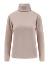 Alessandro Aste Joy Turtleneck Sweater In Cashmere In Sand