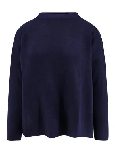 Alessandro Aste Moldova Sweater In Merino Wool And Cashmere In Blue