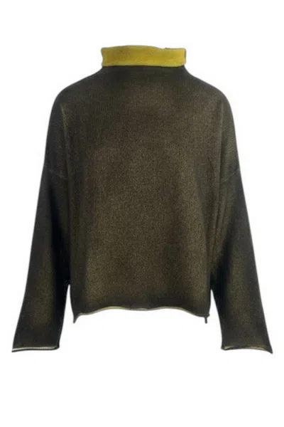 Alessandro Aste Sweaters Military Green/yellow