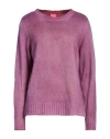 Alessandro Aste Woman Sweater Mauve Size L Merino Wool, Cashmere In Purple