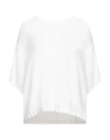 Alessandro Aste Woman Sweater White Size M Cotton, Polyamide In White