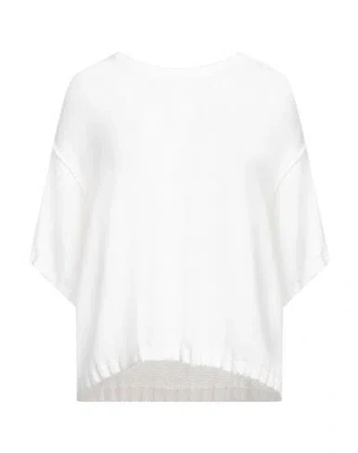 Alessandro Aste Woman Sweater White Size M Cotton, Polyamide