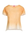 Alessandro Aste Woman T-shirt Mandarin Size S Cotton In Orange