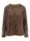 Alessandro Aste Zambira Sweater In Merino Wool And Cashmere In Gold