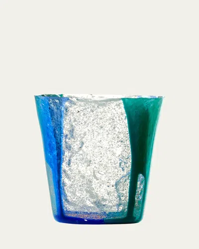 Alessandro Ciffo Murano Blue Silicone Drinking Glass In Multi