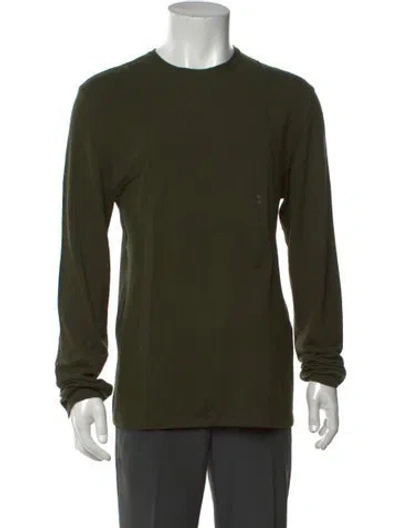 Pre-owned Alessandro Dell'acqua Crew Neck Long Sleeve Pullover In Green