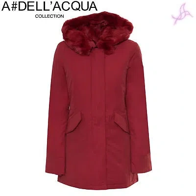 Pre-owned Alessandro Dell'acqua Jacket  Ad1602- Woman Red 140882 Clothing Original