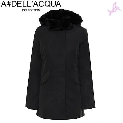 Pre-owned Alessandro Dell'acqua Jacket  Ad1602- Women Black 140885 Clothing Original