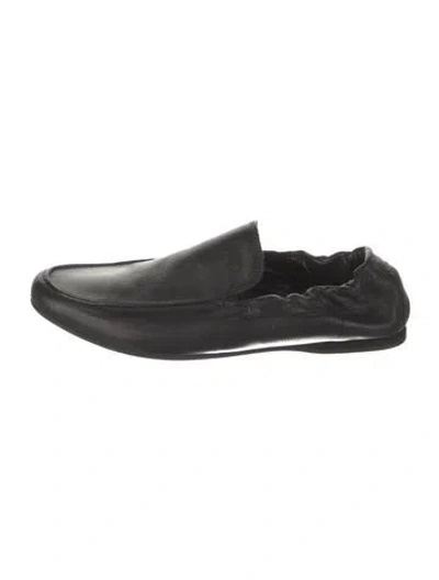 Pre-owned Alessandro Dell'acqua Leather Drivers In Black