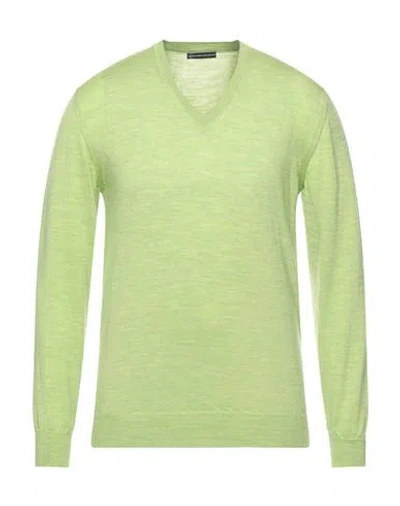 Alessandro Dell'acqua Man Sweater Light Green Size Xxl Merino Wool