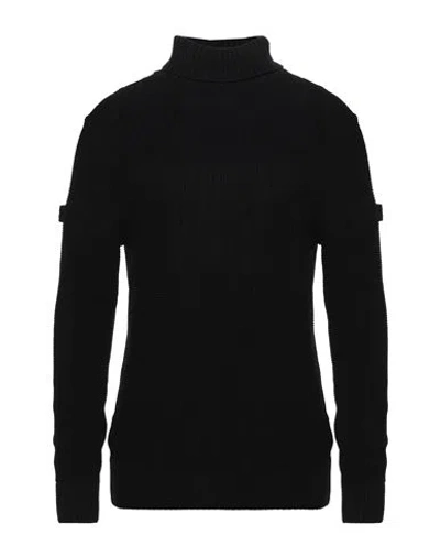 Alessandro Dell'acqua Man Turtleneck Black Size Xxl Acrylic, Viscose, Cotton, Wool