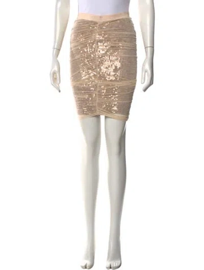 Pre-owned Alessandro Dell'acqua Patterned Mini Skirt In Neutral