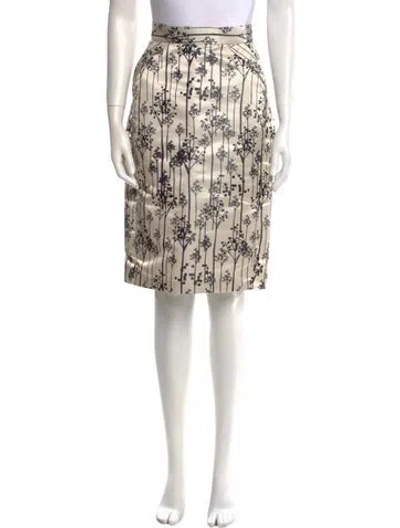 Pre-owned Alessandro Dell'acqua Printed Knee-length Skirt In Neutral