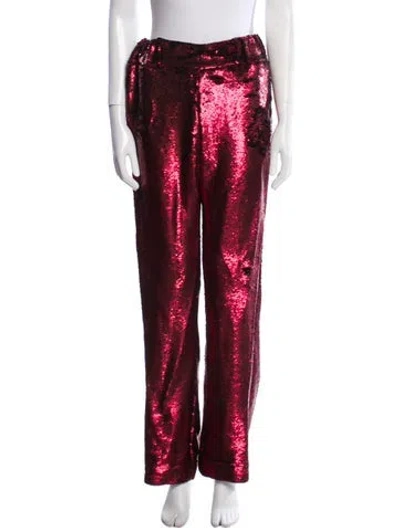 Pre-owned Alessandro Dell'acqua Straight Leg Pants W/ Tags In Burgundy