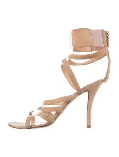 Pre-owned Alessandro Dell'acqua Suede Sandals In Neutral
