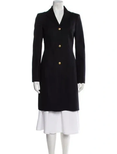 Pre-owned Alessandro Dell'acqua Virgin Wool Coat In Blue