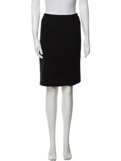 Pre-owned Alessandro Dell'acqua Virgin Wool Knee-length Skirt In Black