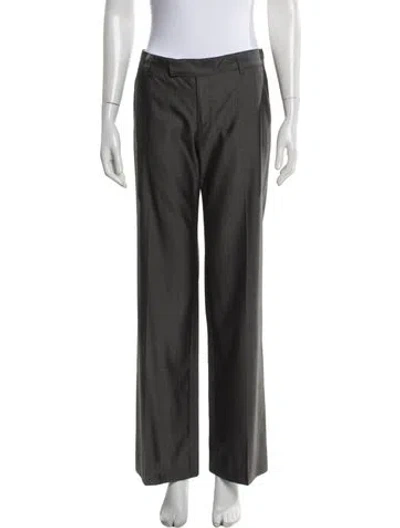 Pre-owned Alessandro Dell'acqua Wide Leg Pants In Gray