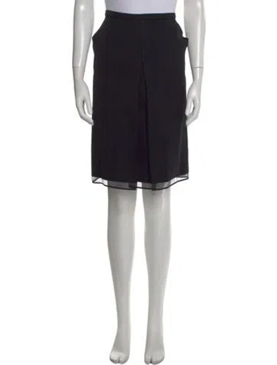 Pre-owned Alessandro Dell'acqua Wool Knee-length Skirt In Black