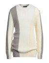 Alessandro Di Lorenzo Man Sweater Cream Size 3xl Acrylic, Wool, Tencel