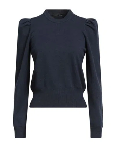 Alessandro Di Lorenzo Woman Sweater Navy Size M Viscose, Polyester, Polyamide