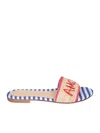 ALESSANDRO ENRIQUEZ ALESSANDRO ENRIQUEZ AMORE BEIGE RED SANDALS