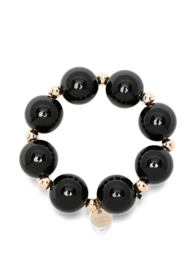 Alessandro Enriquez Beaded Bracelet In Black