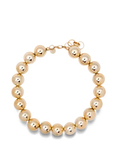 Alessandro Enriquez Beaded-link Necklace In Gold
