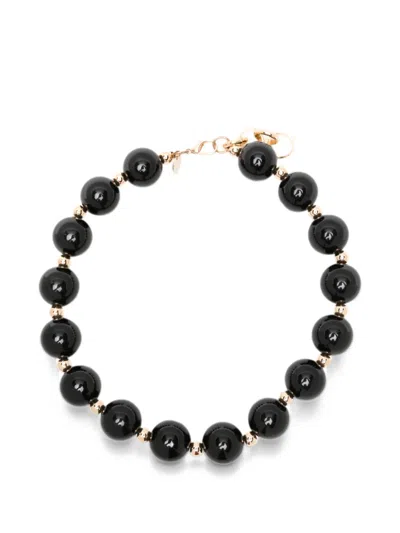 Alessandro Enriquez Bead-embellished Necklace In Black