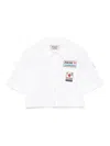 Alessandro Enriquez Patch Cotton Shirt In White