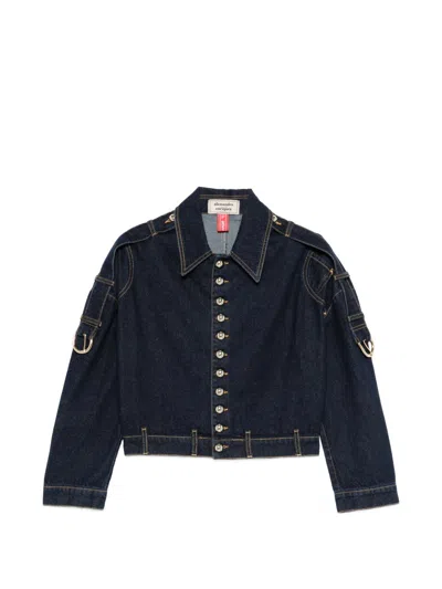 Alessandro Enriquez Denim Cotton Jacket In Black