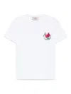 Alessandro Enriquez Embroidered Cotton T-shirt In White