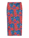 Alessandro Enriquez Mix-print Midi Skirt In Multicolour