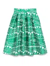 Alessandro Enriquez Printed Midi Skirt