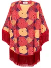 Alessandro Enriquez Floral-print Mini Dress In Yellow