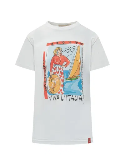 Alessandro Enriquez Graphic-print T-shirt In White