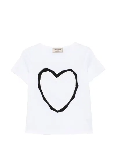 Alessandro Enriquez Heart-motif T-shirt In White